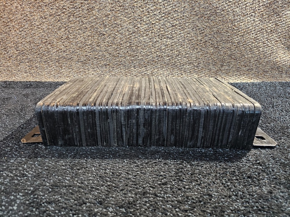 Dock Bumper 22NT88A 26"x4-1/2"x12" Rectangular, Laminated Rubber