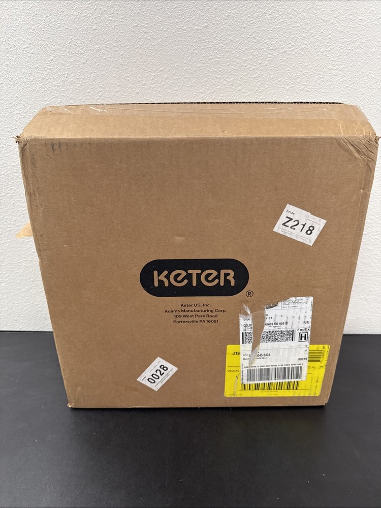 Keter Deluxe Adirondack Side Table - Brown