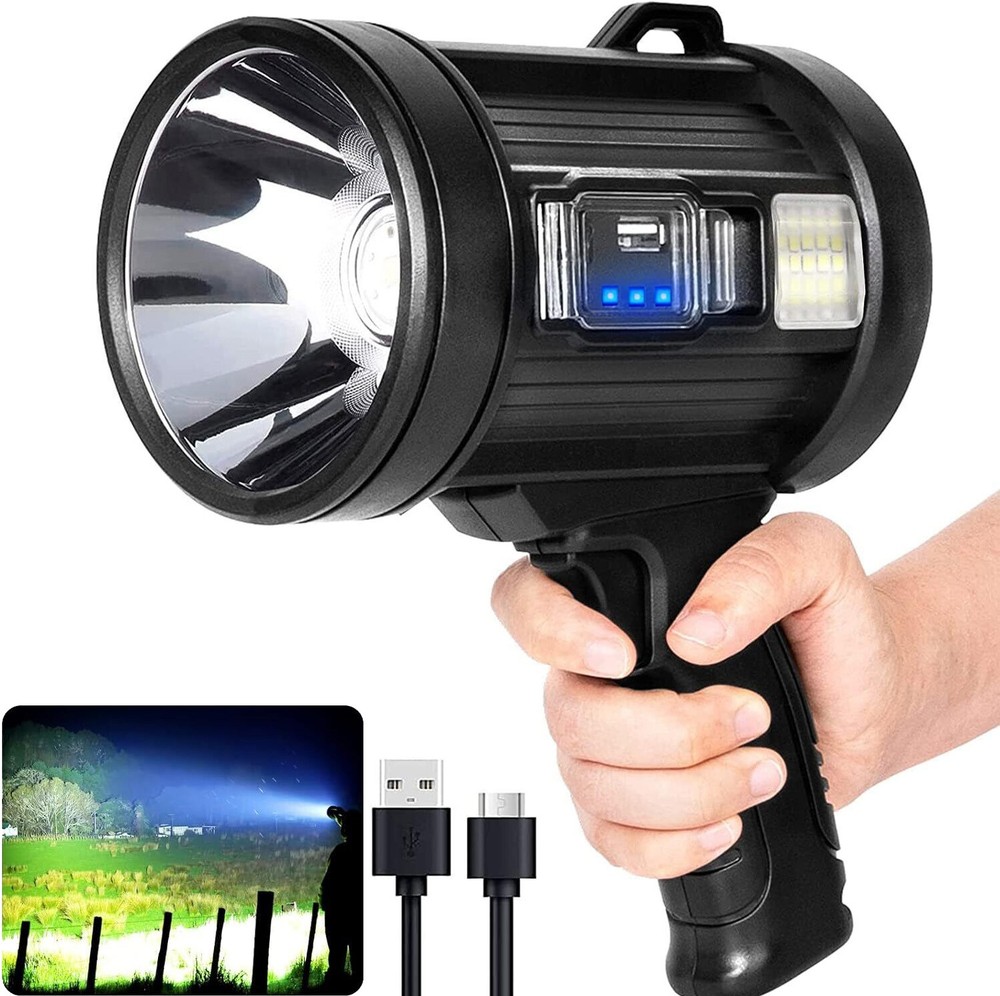 Super Bright LED Flashlight Rechargeable LED Work Light Handheld General Light