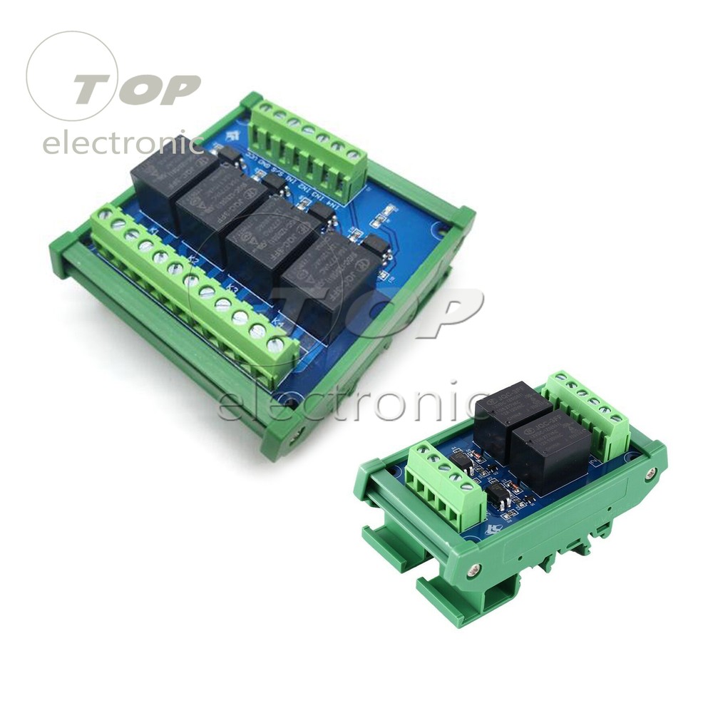 2/4 Channels Optocoupler Lsolation Relay Module 12V PLC Signal Amplifier Board