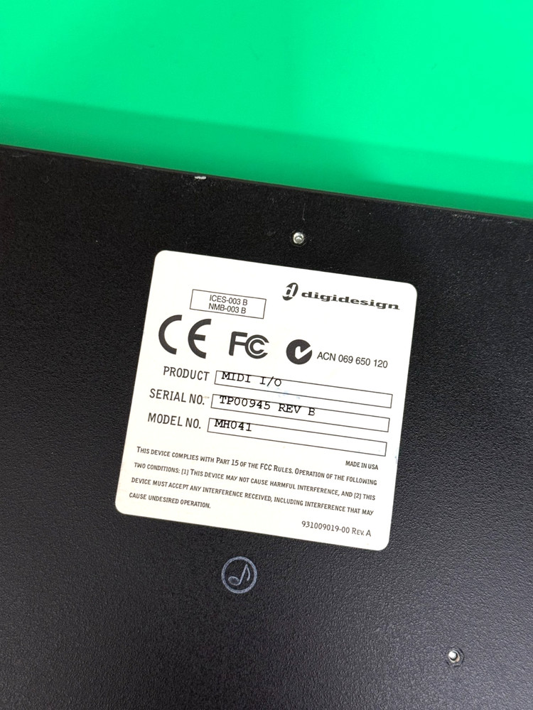 Digidesign MIDI I/O MH041 Peripheral Audio Interface Pro Tools HD *Unit Only*