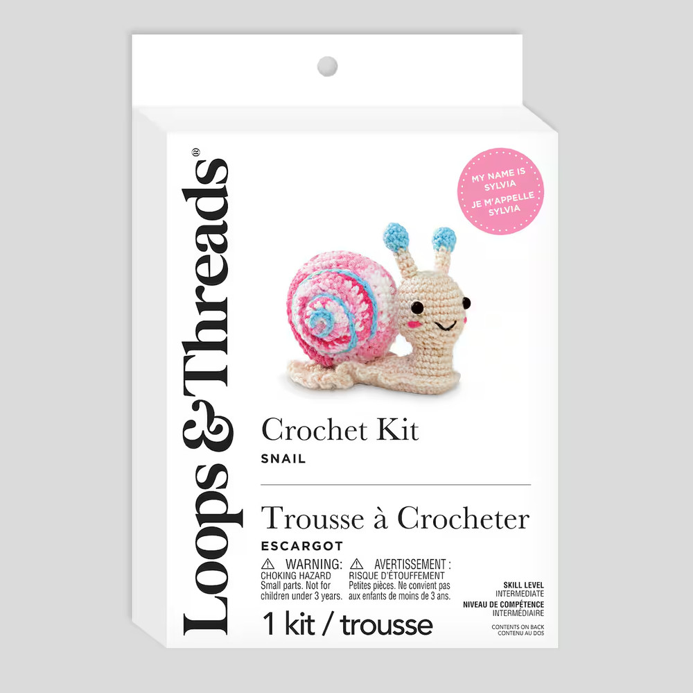 Loops & Threads Crochet Kit "Snail"