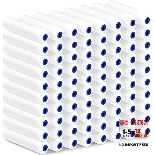 80 Pack Foam Paint Roller 6 Inch Small Paint Roller Covers High Density Foam