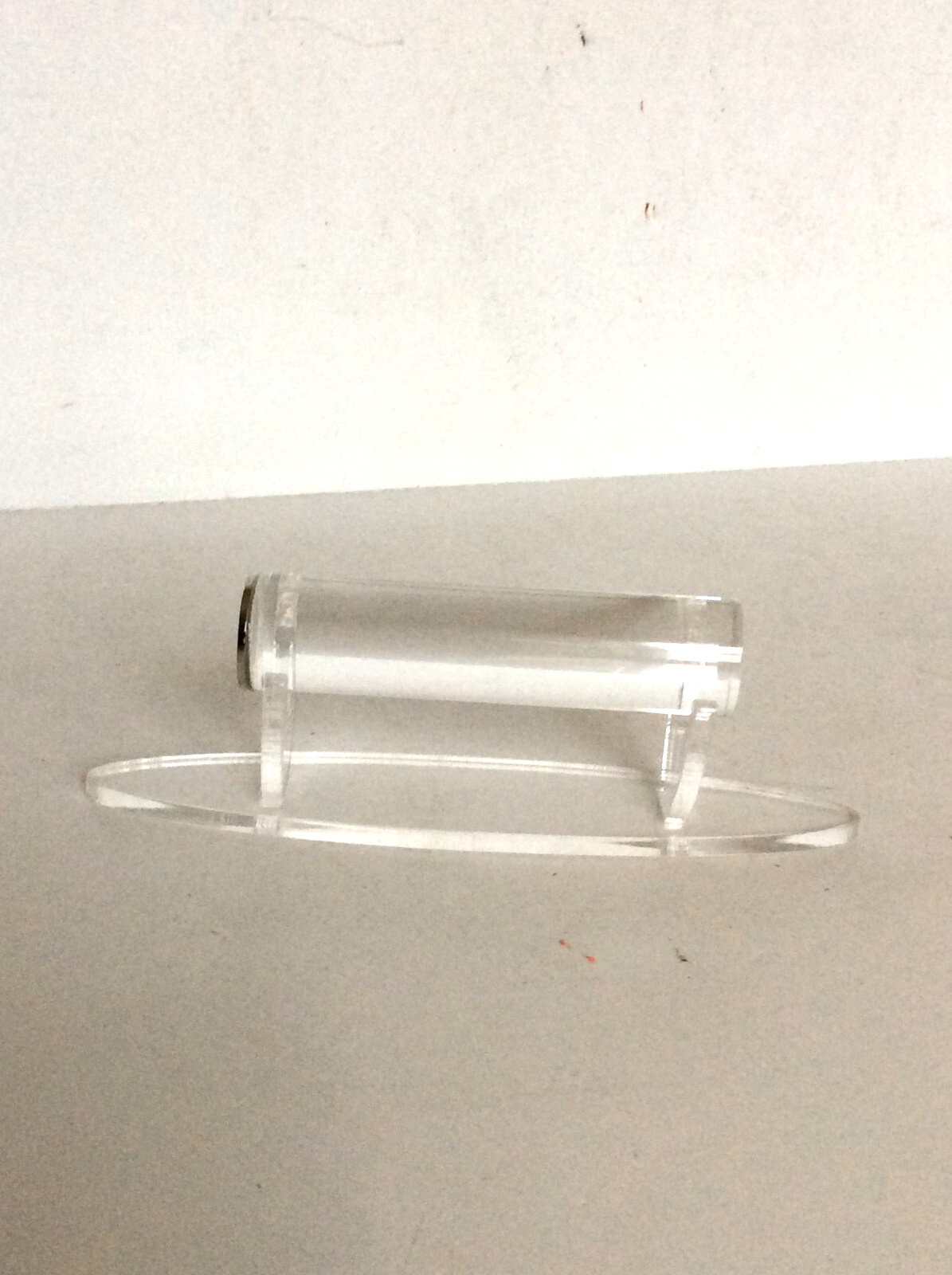 Handgun Firearm Gun Safe Shelf Display Rod - S&W Navy Blue/Silver Enamel Topper