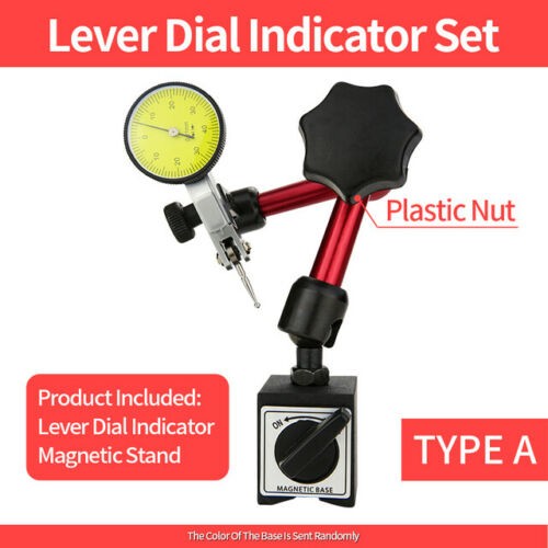 Leverage Dial Indicator Magnetic Base Micrometer Measuring Tools Indicators
