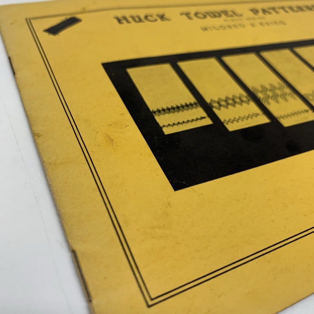 Huck Towel Patterns First & Second Series Booklets Mildred Krieg Vintage