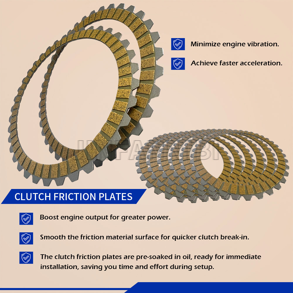 Clutch Friction Steel Plates &Gasket Kit for Harley Sportster 883 1200 1991-2003