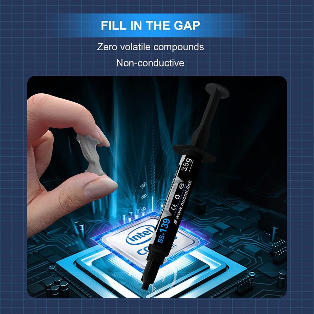 Thermal Paste 3.5g with Toolkit CPU Paste Thermal Compound Paste Heatsink for...