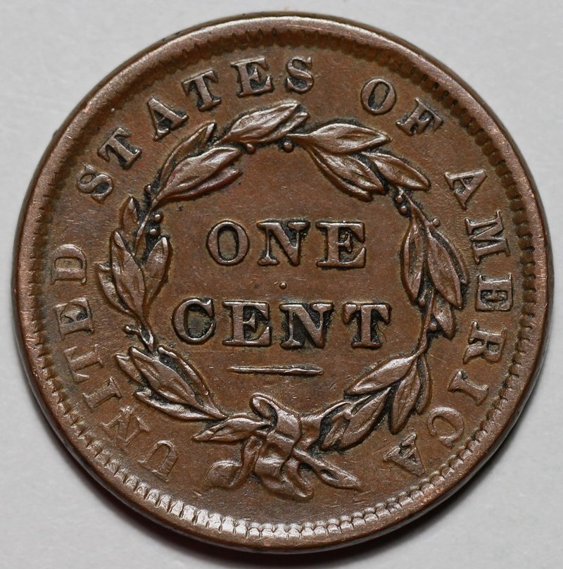 1838 Coronet Head Large Cent - Scratch - US 1c Copper Coin