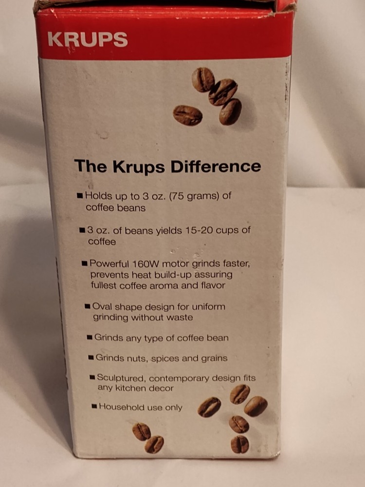 Krups Fast One Touch Coffee Spice Bean Grinder Type 203