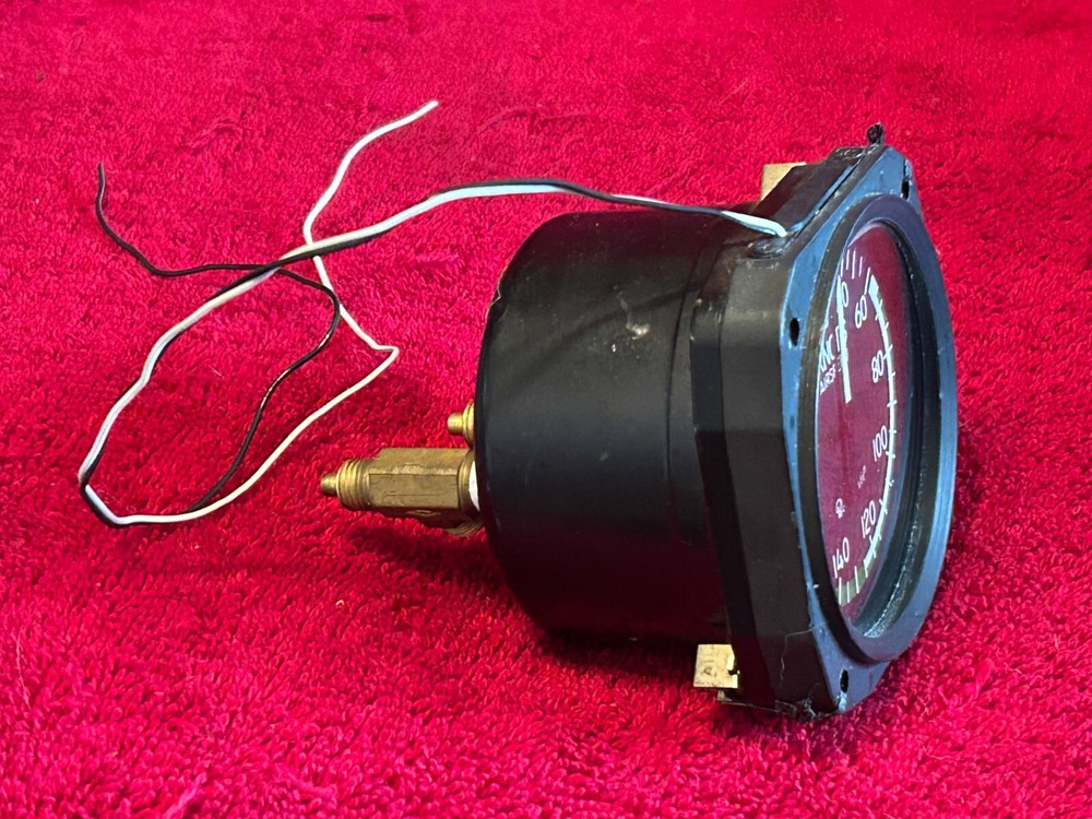 UNITED INSTRUMENTS LIGHTED AIRSPEED INDICATOR P/N 8030 BEECHCRAFT LOGO