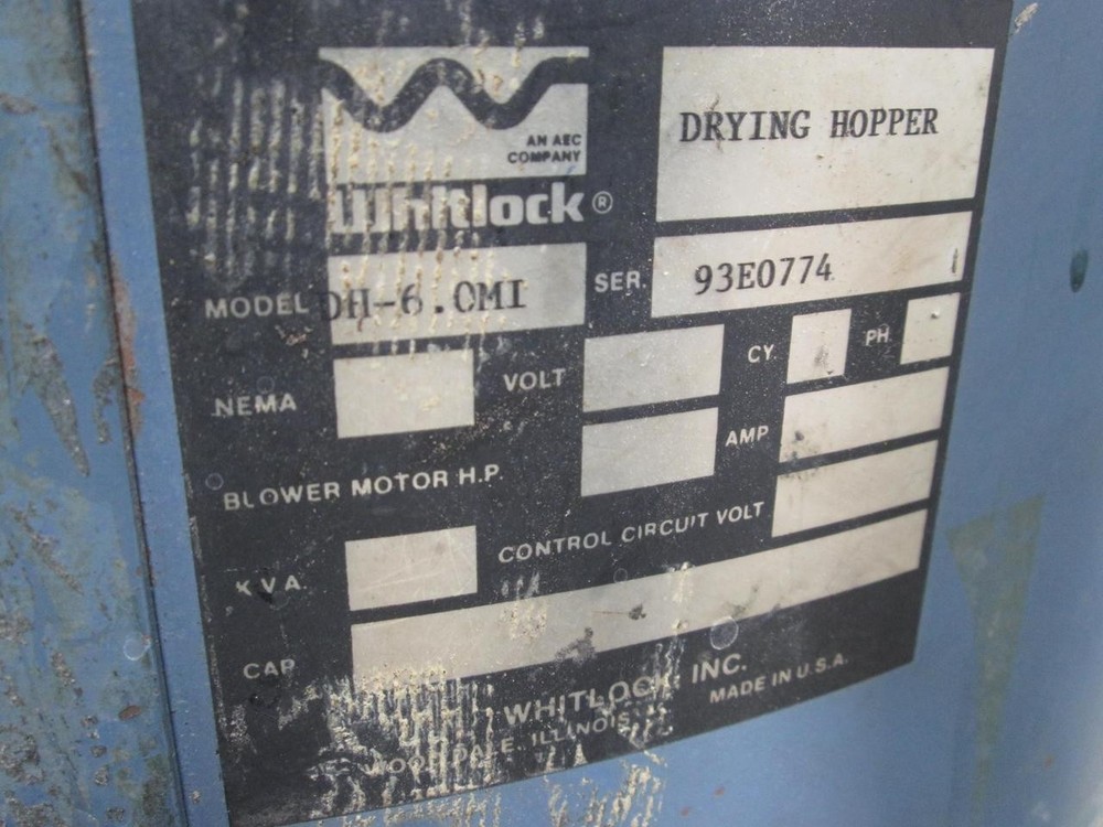 WHITLOCK DH-6.0MI DRYING HOPPER T48070