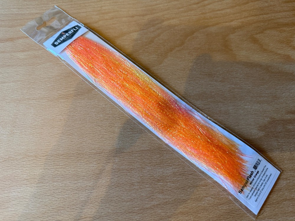 Fly tying materials - semperfli Semperflash mirror orange