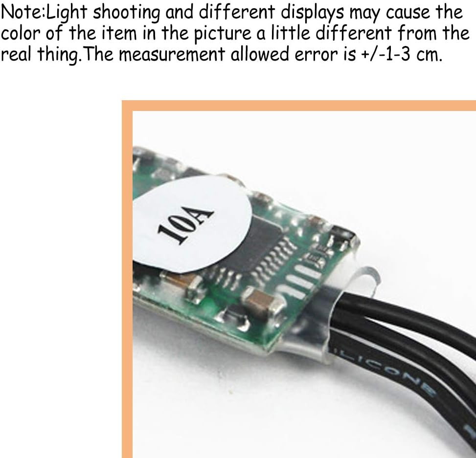 1Pcs 10A Brushless ESC Speed Controller with 1A BEC for RC Airplane