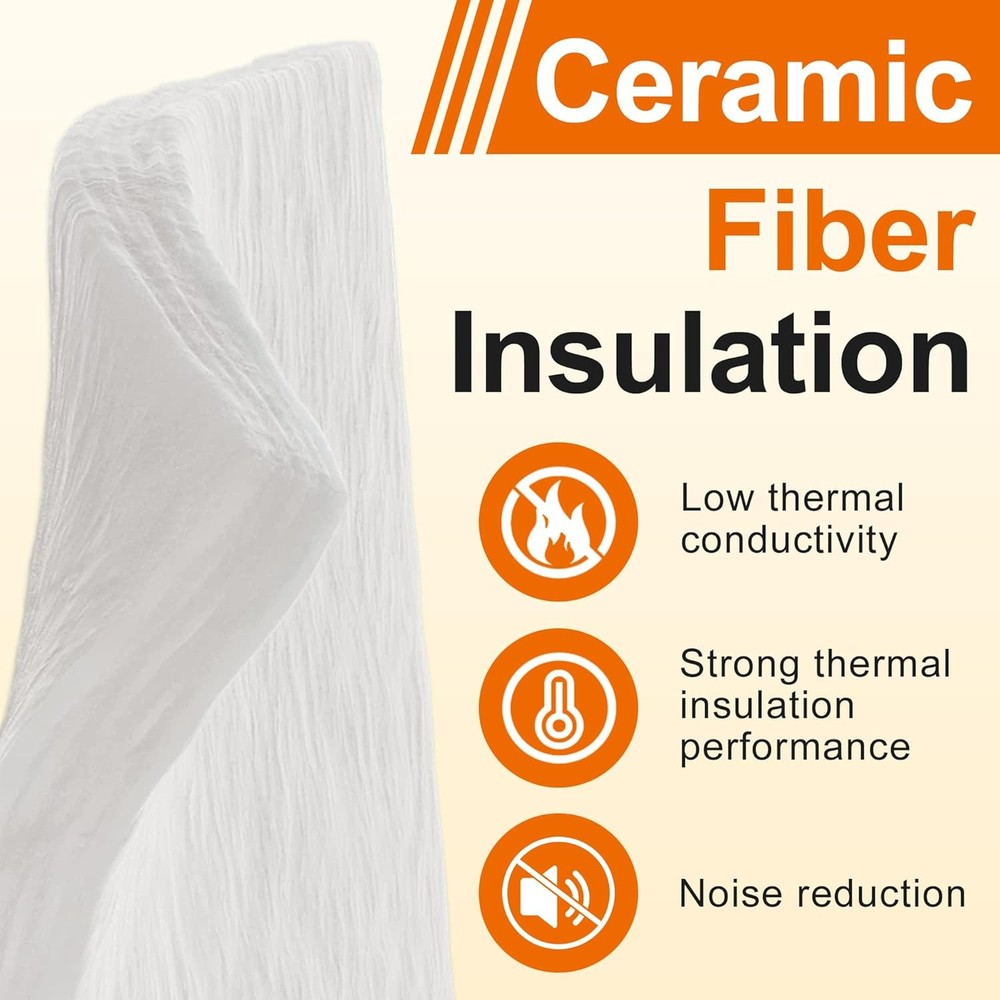 MMasters 24"*8"*1" Ceramic Fiber Insulation Blanket, Fireproof &