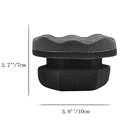 IPELY 2 Pack Large Tire Shine Applicator Pad, Durable Applicator-2Pack, Gray