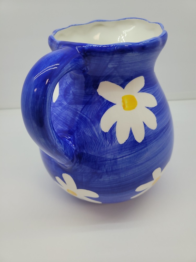 Hausenware Daisy Daisies Pitcher Decor Kitchen Ceramic Spring