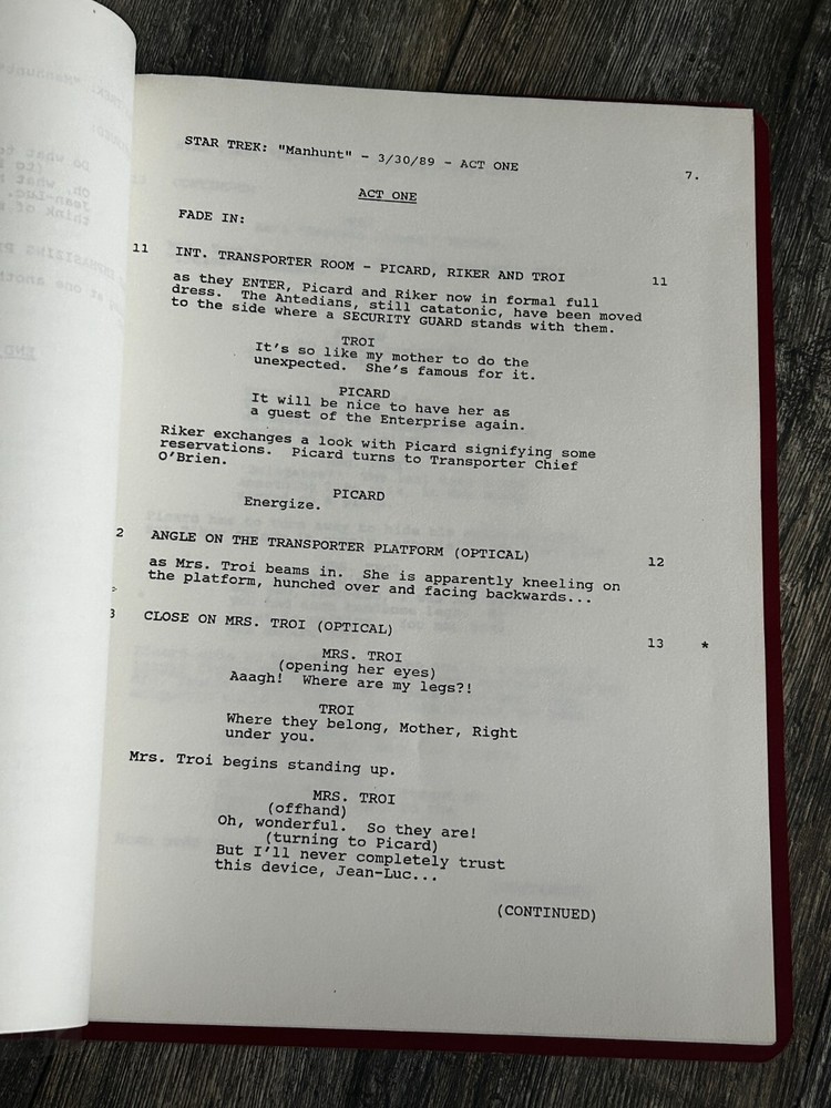 STAR TREK Script The Next Generation Manunt 2nd Revised Final Draft Mar 29 1989