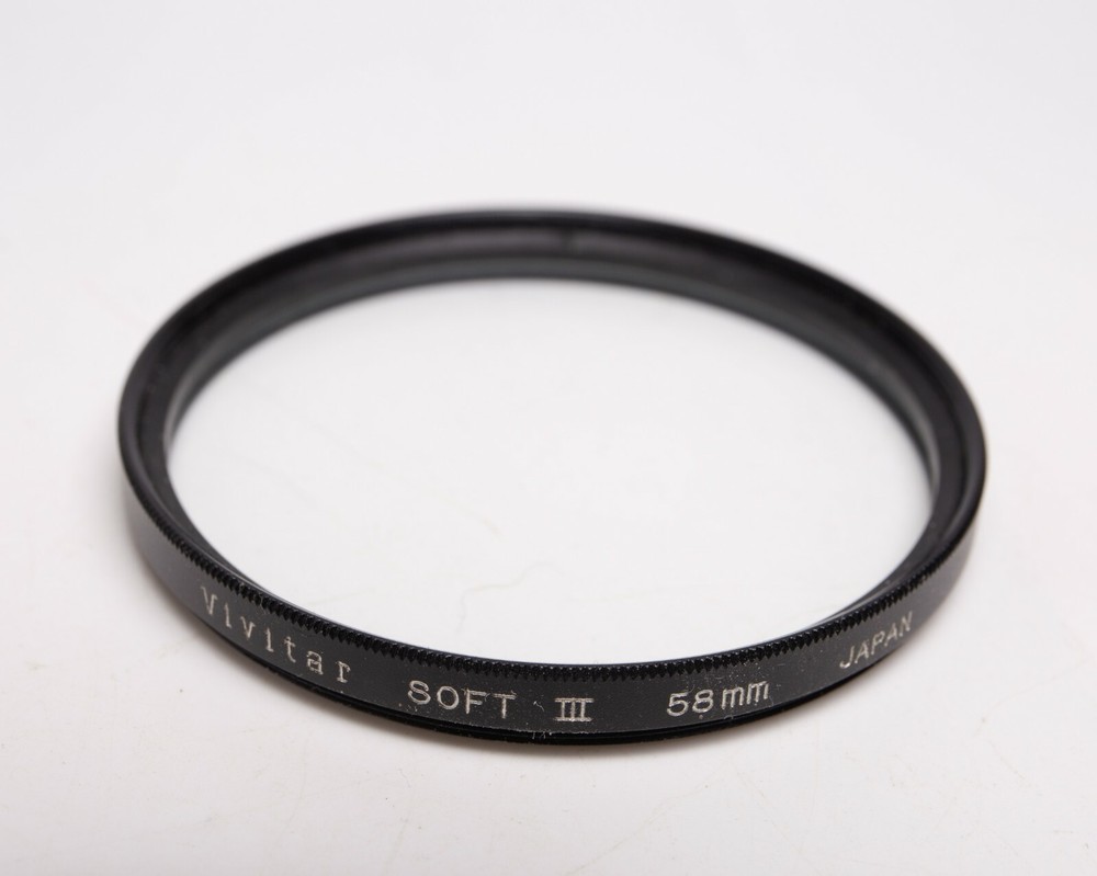 58mm Vivitar Soft III Diffuser Filter Diffusing 3 w/Case - EX!