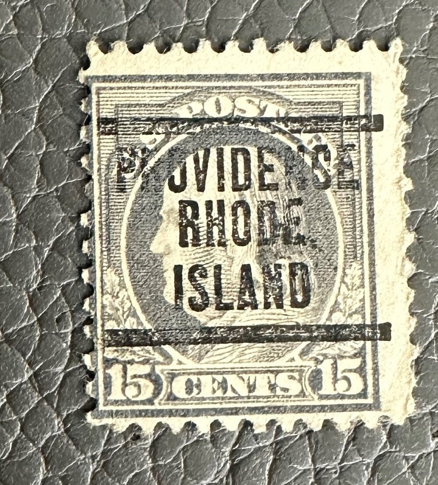 1917  15 Cent Stamp - Franklin Issue  - PROVIDENCE RI cancellation