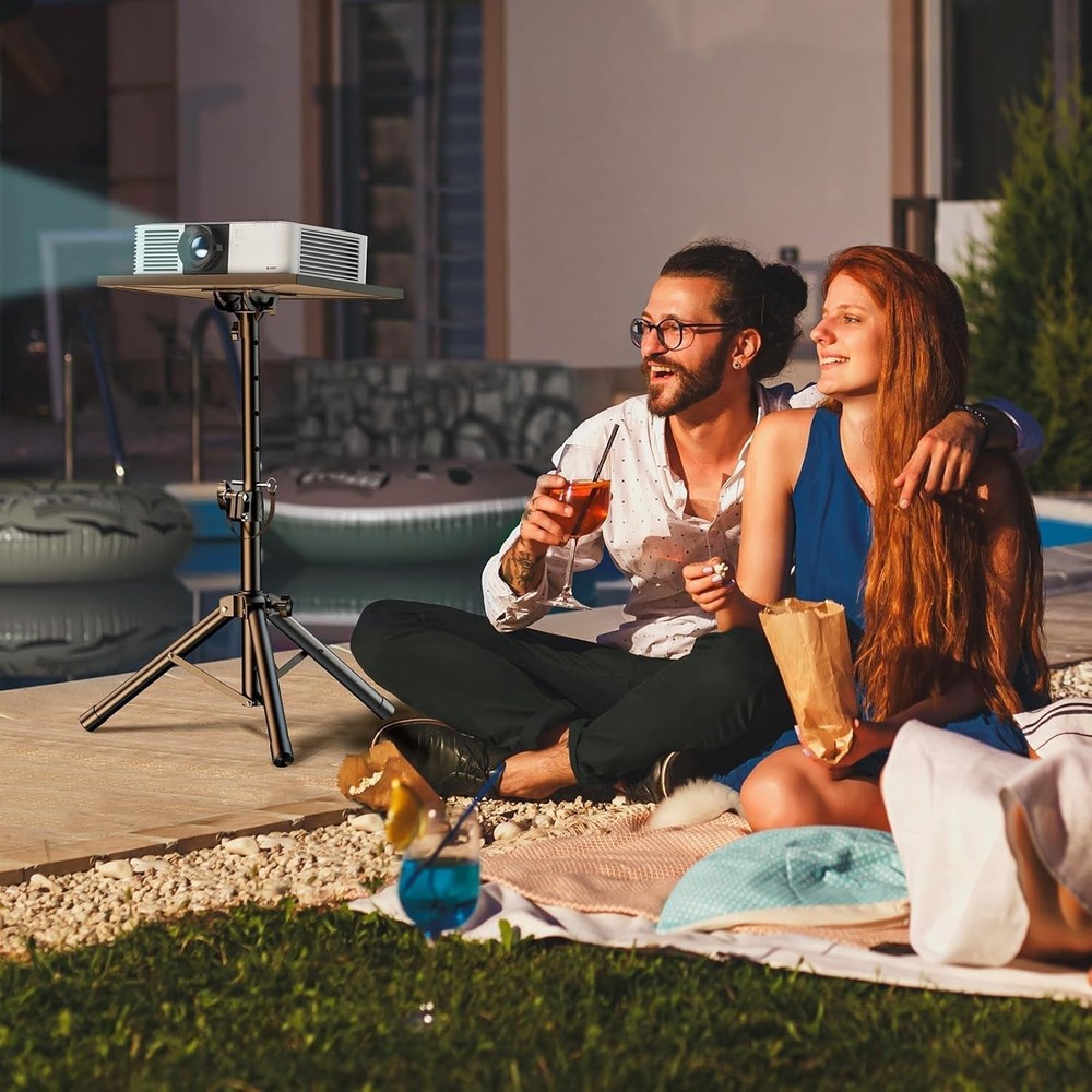 Versatile Portable Projector Tripod Stand - 22 lbs Capacity, Quick Setup