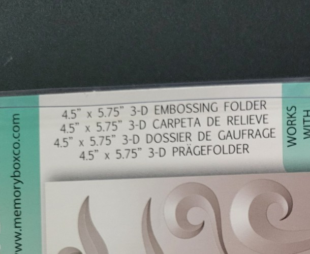 MEMORY BOX Curling Waves 3D Embossing Folder Matching Dies and Stencil Set Ocean