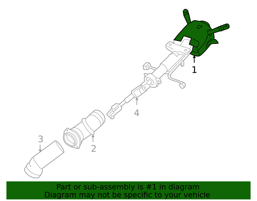 Genuine GM Steering Column 15913856