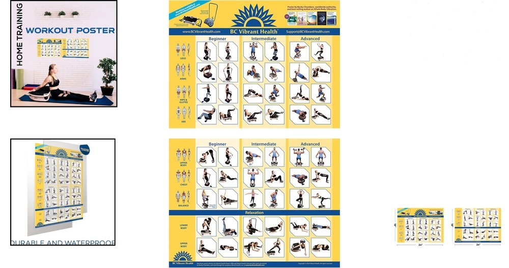 Complete Vibration Exercise Chart - 54 Positions, Easy Reference for All Levels