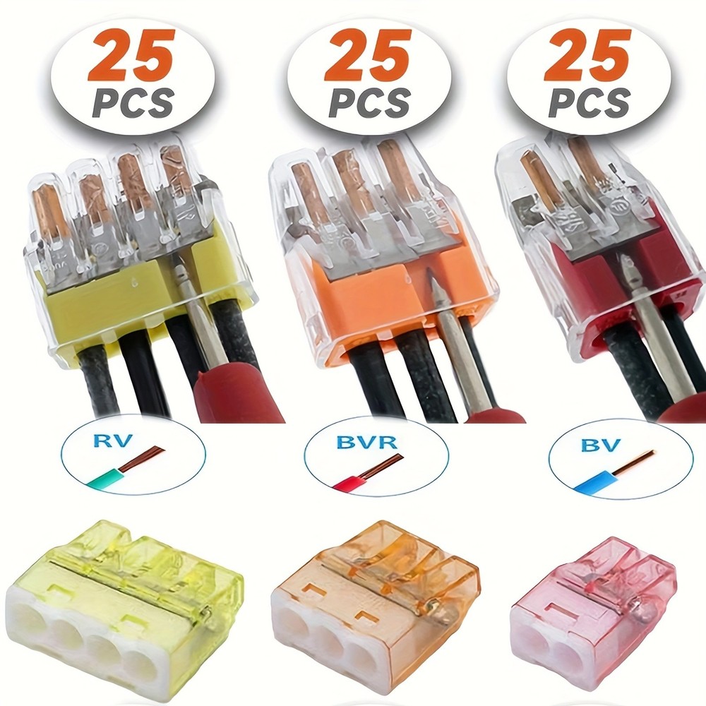 Electrical Wire Connector Set - Multi-Port Quick Terminal Blocks for Wiring