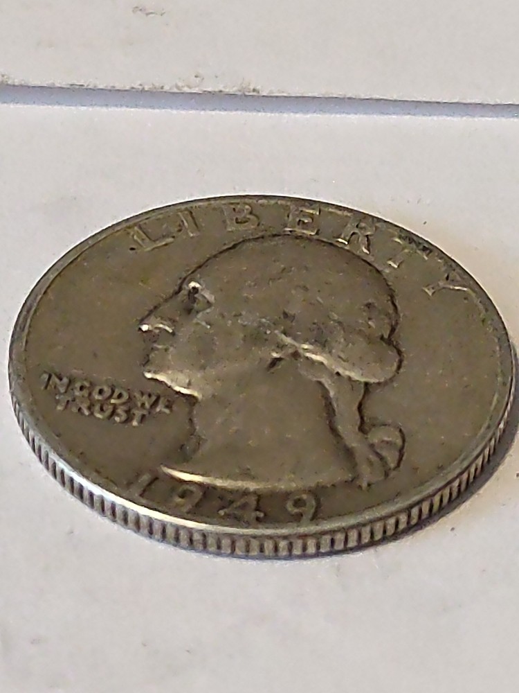 1949 Silver Washington Quarter 25c