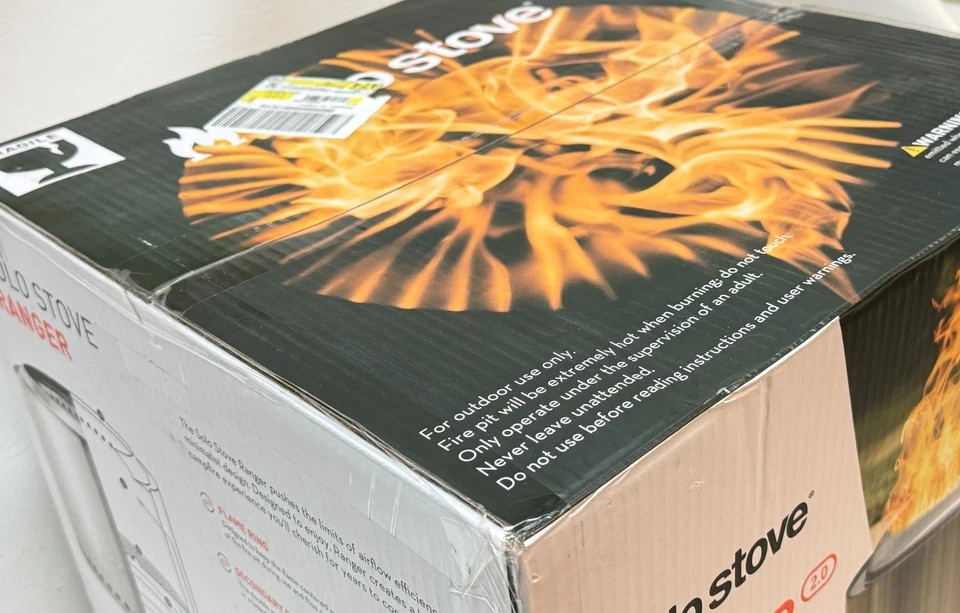 Solo Stove Ranger 2.0 Outdoor Fire Pit Stainless Steel Portable 15"Dia x 12.5"H