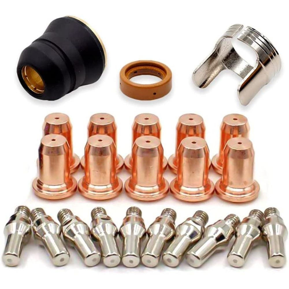 Reliable Replacement Plasma Cutting Torch Tip & Electrode Set PT60/IPT60 23pcs