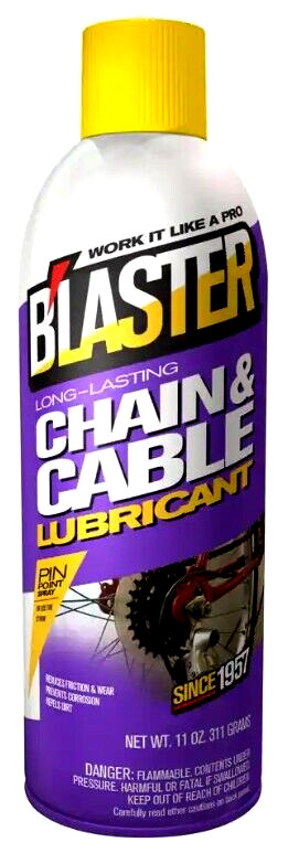 Blaster Long-Lasting Chain and Cable Lubricant Spray - 11 oz.