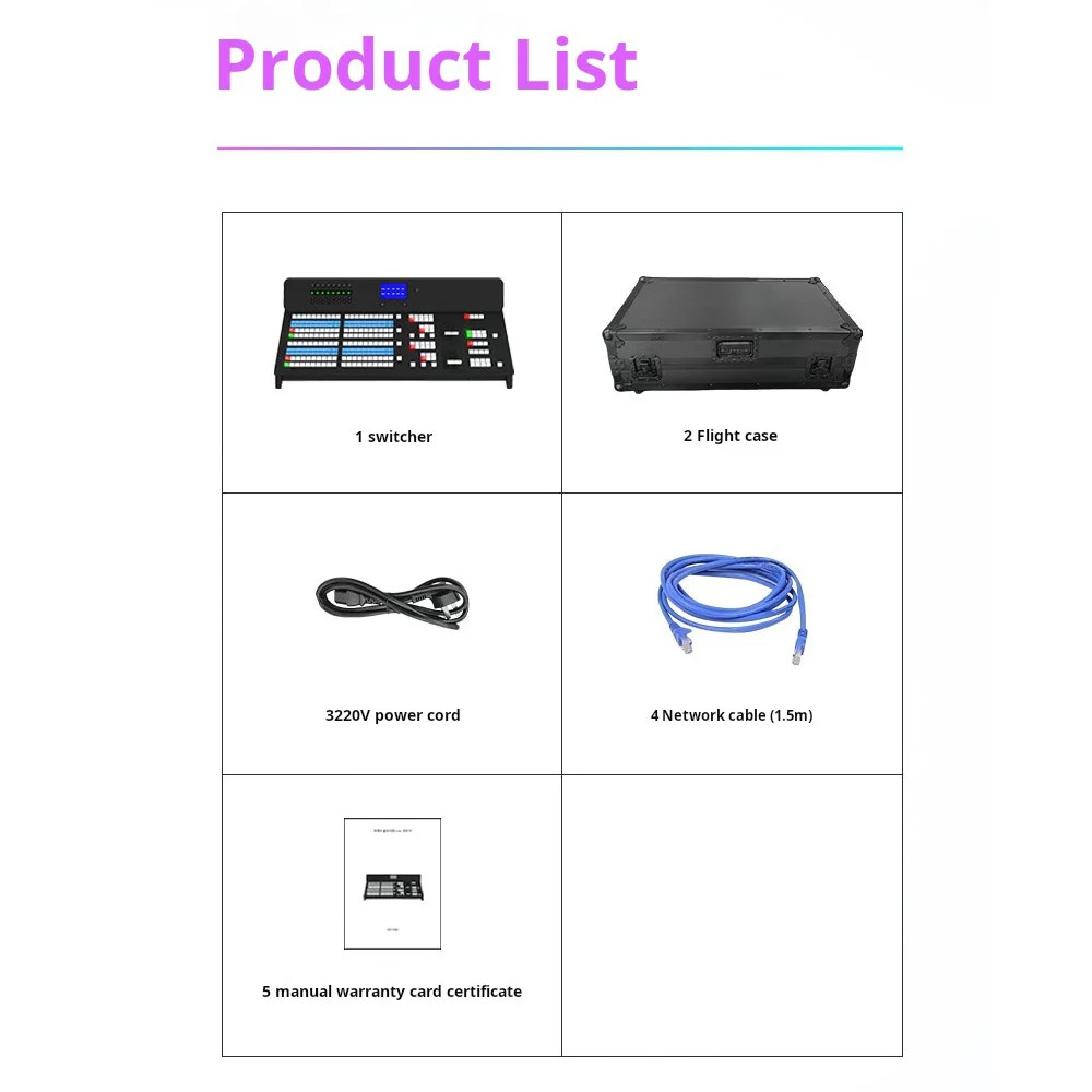 TYST TS-18 Broadcast Video Switcher Atem Control Panel Multifunctional System