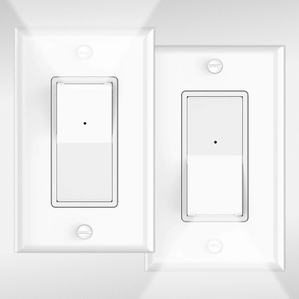 2 Pack Illuminated 3 Way Light Switch Decora Paddle Rocker Light Switch with