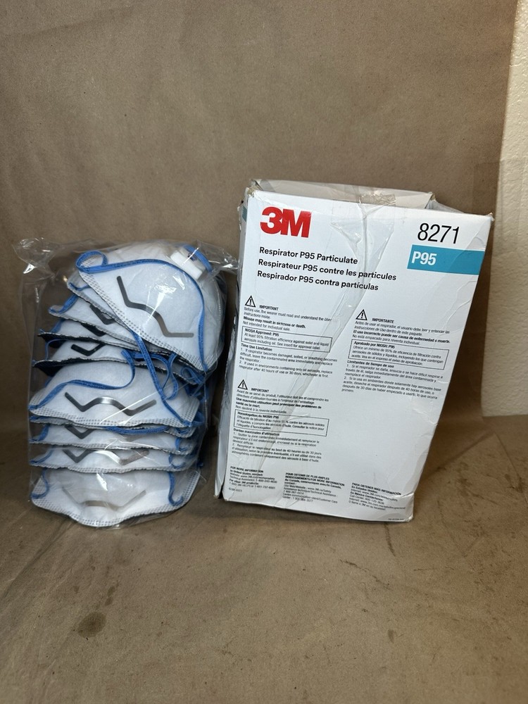 3M P95 Multi - Purpose Disposable Particulate Respirator White 10 pc