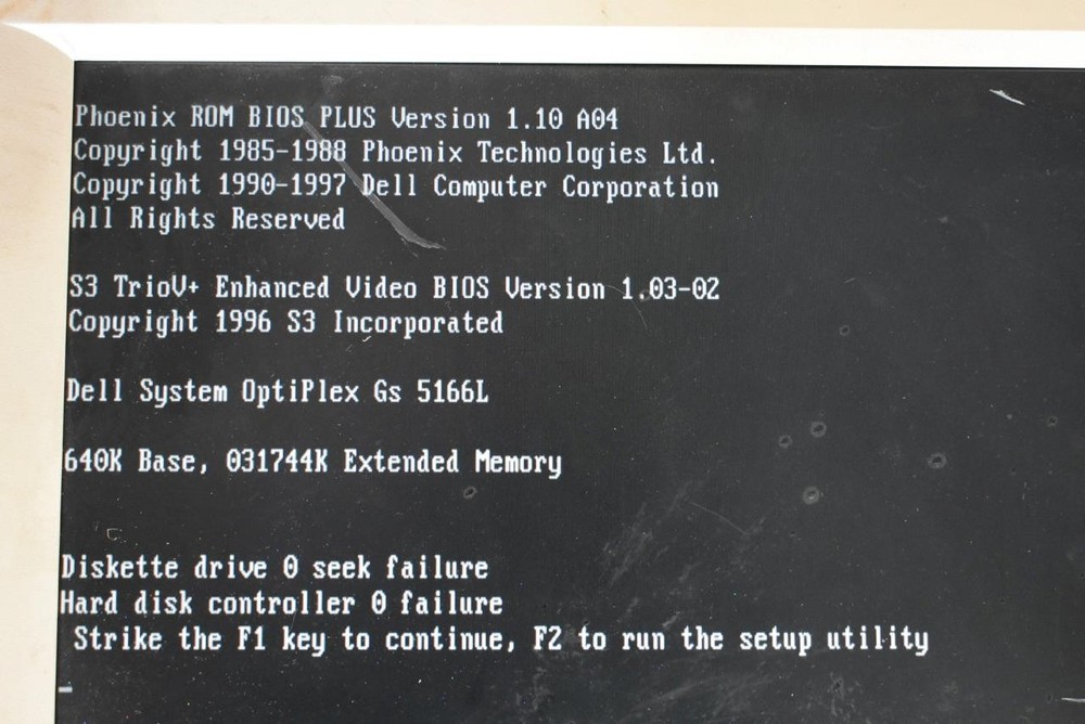 Vintage Dell Optiplex GX1 Windows 98 Computer PC Model DCS