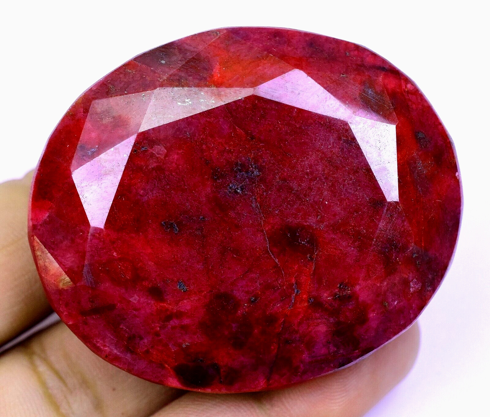 RARE 400.70 Ct Natural HUGE Red Ruby Museum Grade Certified Oval Loose Gemstone