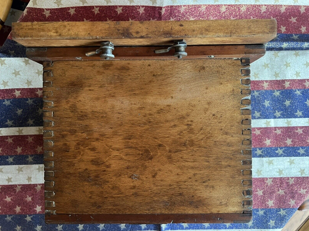 Vintage Brown Electric Pyrometer In Case