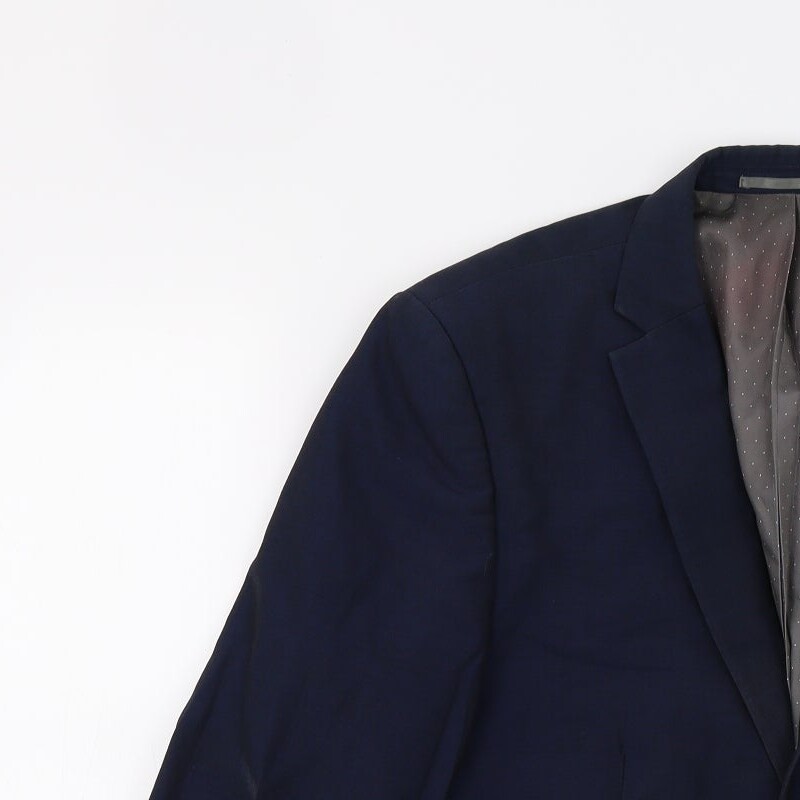 NEXT Mens Blue Wool Blend Suit Jacket Size 40