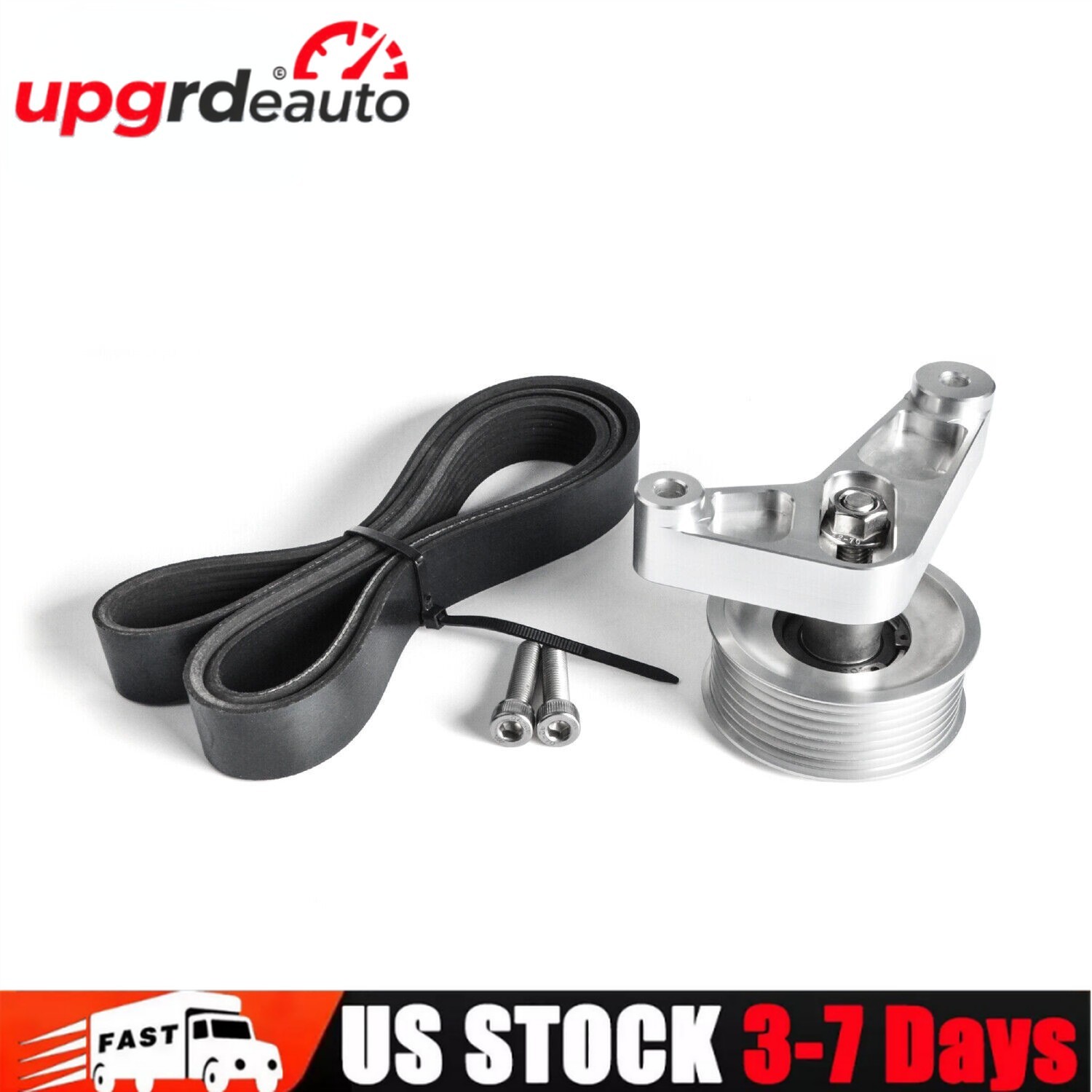 Adjustable EP3 Style Idler Pulley With Belt Kit For Honda Civic Integra K24 Swap