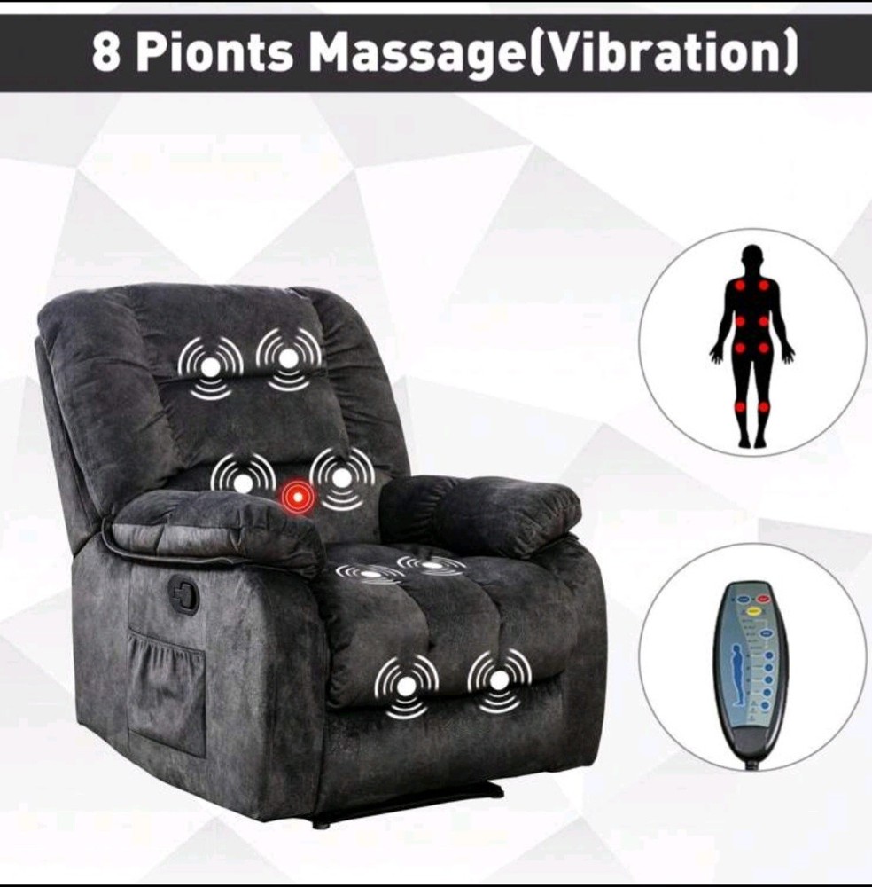 1-Piece Manual Body Massage With Heating Function Sofa Chair Comfortable Elderly
