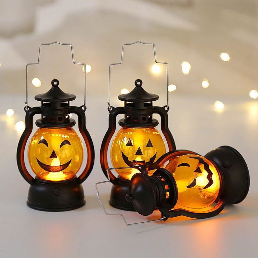 A Style Halloween Pumpkin Lantern With Battery