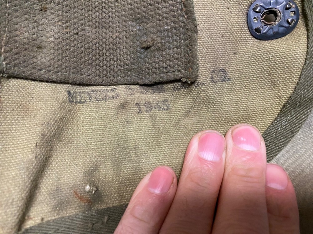 ORIGINAL WWII US ARMY INFANTRY M1943 SHOVEL CARRIER COVER-OD#3, 1943