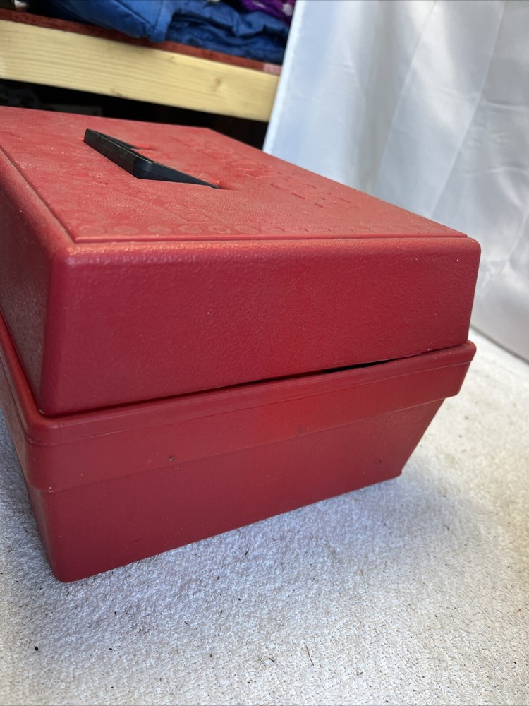 Vintage 1970’s Gabriel ERECTOR SET in Red Plastic Case