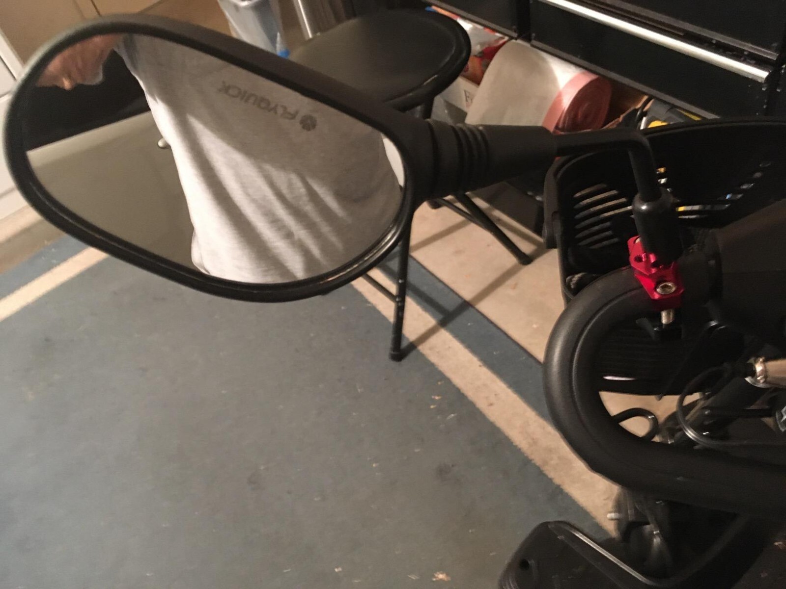 ATV Universal Rear View Side Mirrors With 7/8" Handlebar Mount For Honda Yamaha