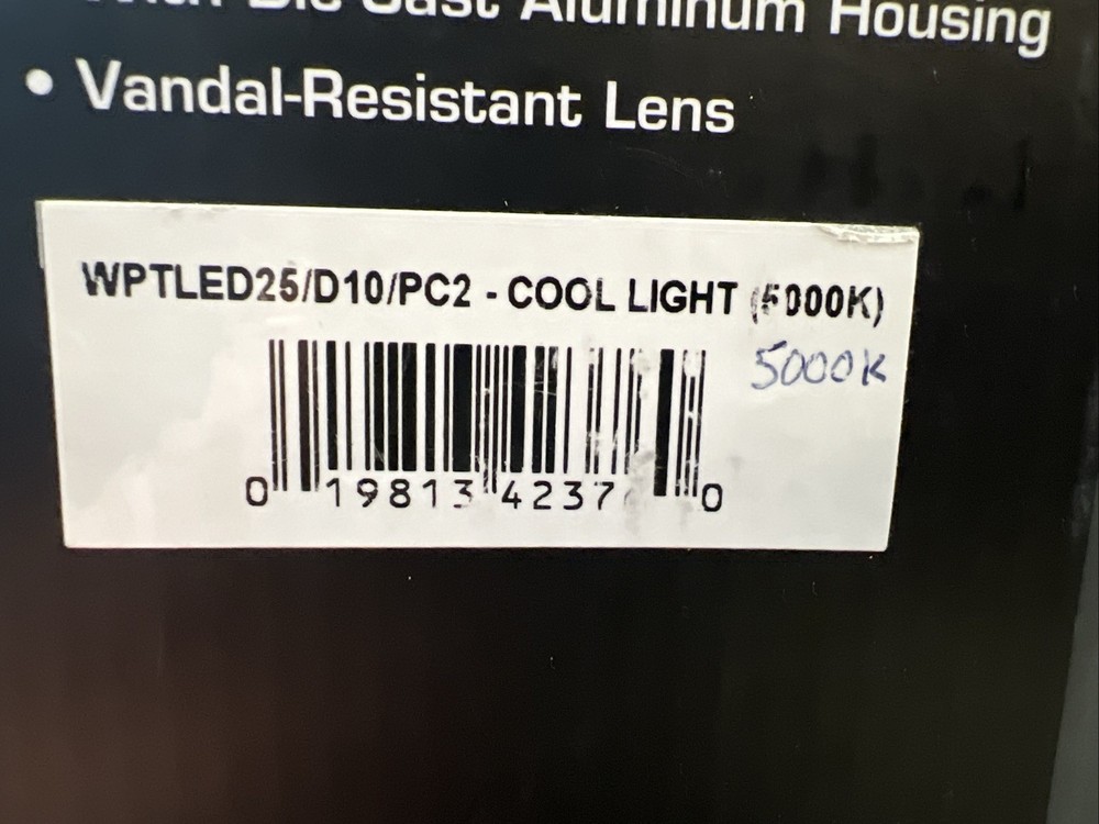 RAB LED Wallpack WPTLED26/D10/PC2 Light Fixture 5000K