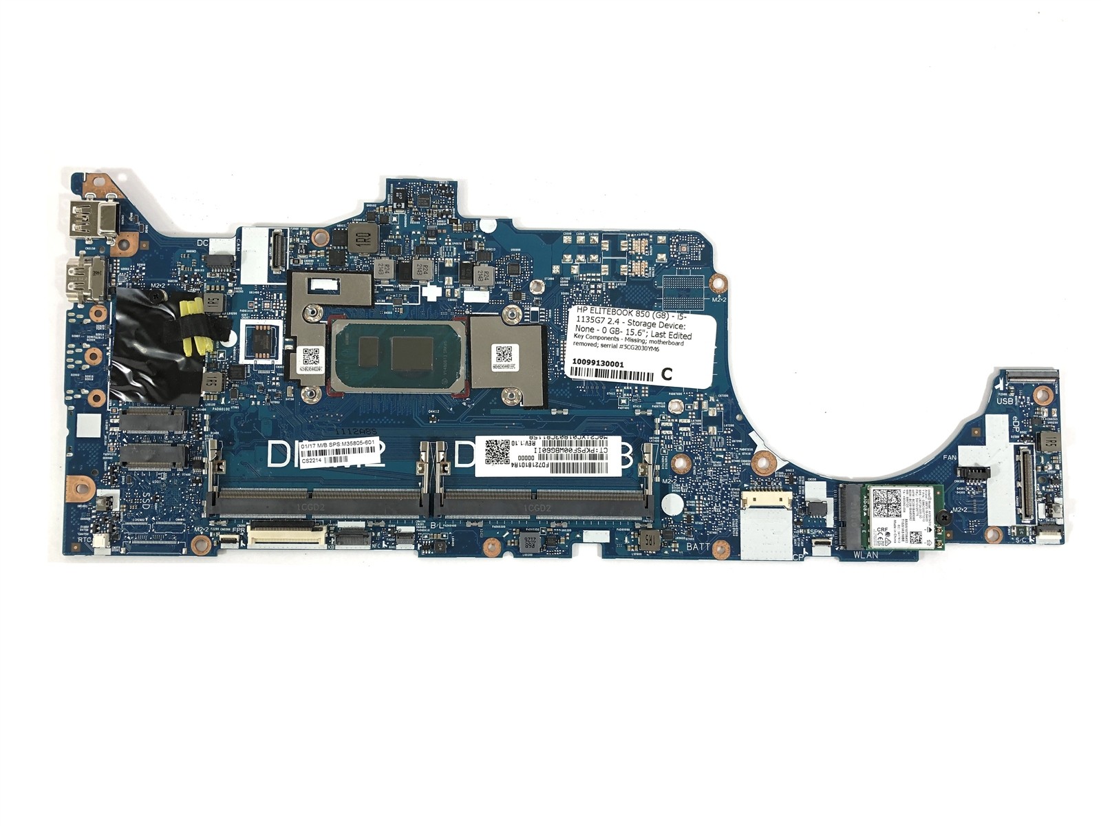 HP EliteBook 850 G8 i5-1135G7 2.4GHz M35805-601 Laptop Motherboard