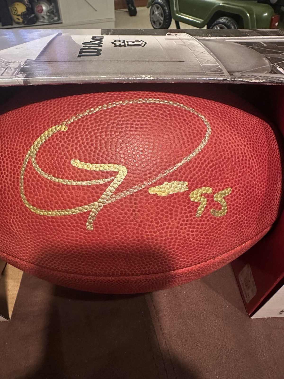 Quinnen Williams Signed “Duke” Football Metabilia COA Gold Ink