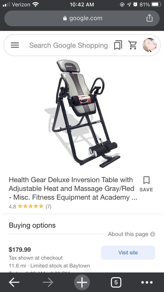 inversion table